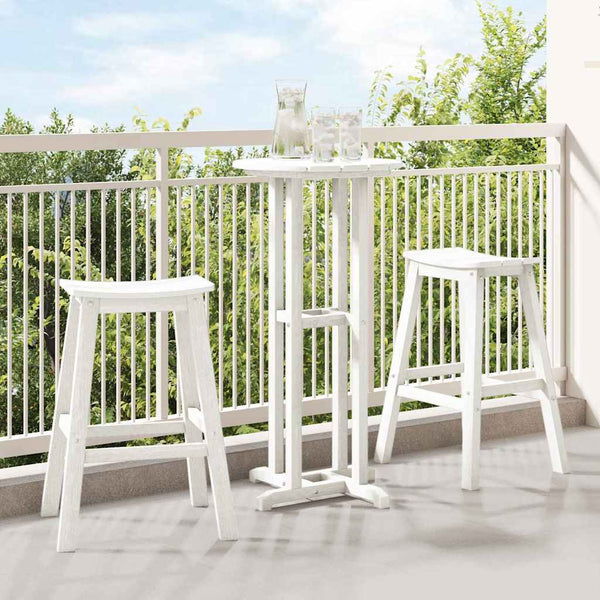 Baarijakkara 2 pcs Valkoinen 52 x 43 x 73.5 cm HDPE