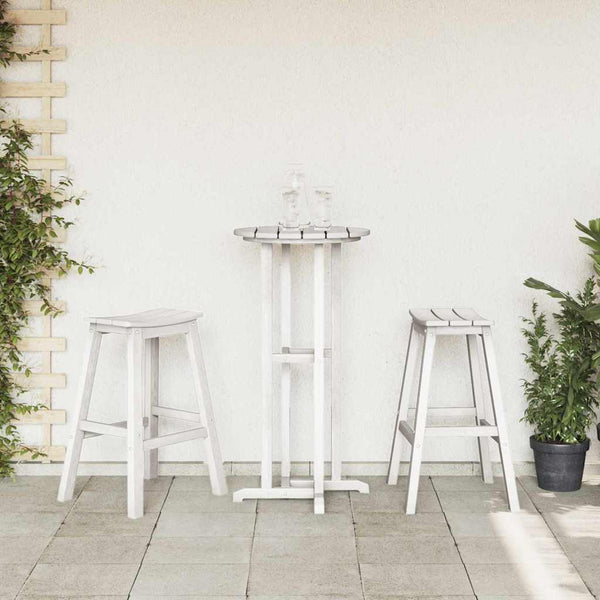 Baarijakkara 2 pcs Valkoinen 52 x 43 x 73.5 cm HDPE