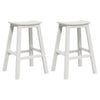 Baarijakkara 2 pcs Valkoinen 52 x 43 x 73.5 cm HDPE