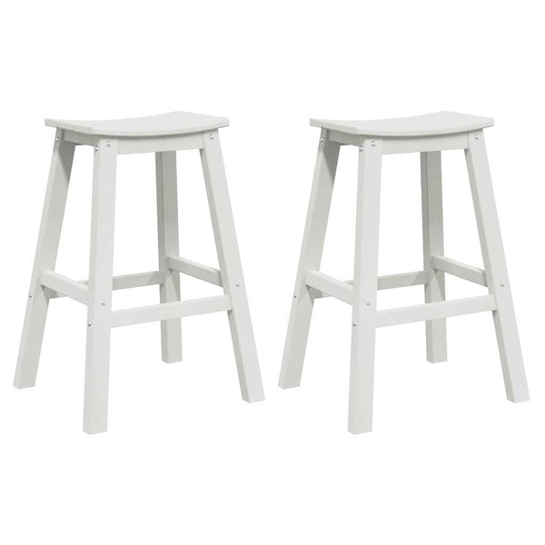 Baarijakkara 2 pcs Valkoinen 52 x 43 x 73.5 cm HDPE