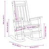 Puutarhakeinutuoli Vaaleanharmaa 92 x 70 x 108cm HDPE