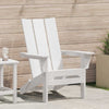 Valkoinen käytännöllinen adirondack-tuoli Danubian 74.5x80.5x90cm