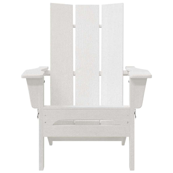 Valkoinen käytännöllinen adirondack-tuoli Danubian 74.5x80.5x90cm