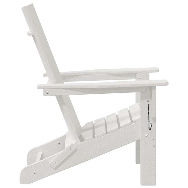 Valkoinen käytännöllinen adirondack-tuoli Danubian 74.5x80.5x90cm