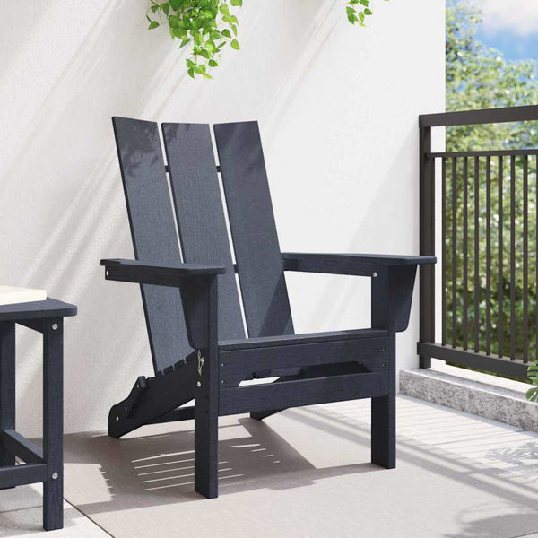 Käytännöllinen Adirondack-tuoli Laivastonsininen