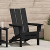 Musta käytännöllinen adirondack-tuoli Csoboc 74.5x80.5x90cm (hdpe)