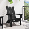 Musta käytännöllinen adirondack-tuoli Csoboc 74.5x80.5x90cm (hdpe)