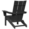 Musta käytännöllinen adirondack-tuoli Csoboc 74.5x80.5x90cm (hdpe)