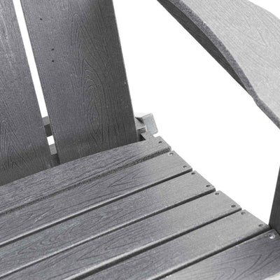 Vaaleanharmaa adirondack-tuoli Efrofilia (käytännöllinen)