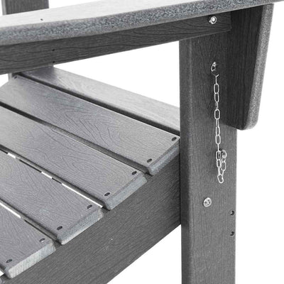 Vaaleanharmaa adirondack-tuoli Efrofilia (käytännöllinen)