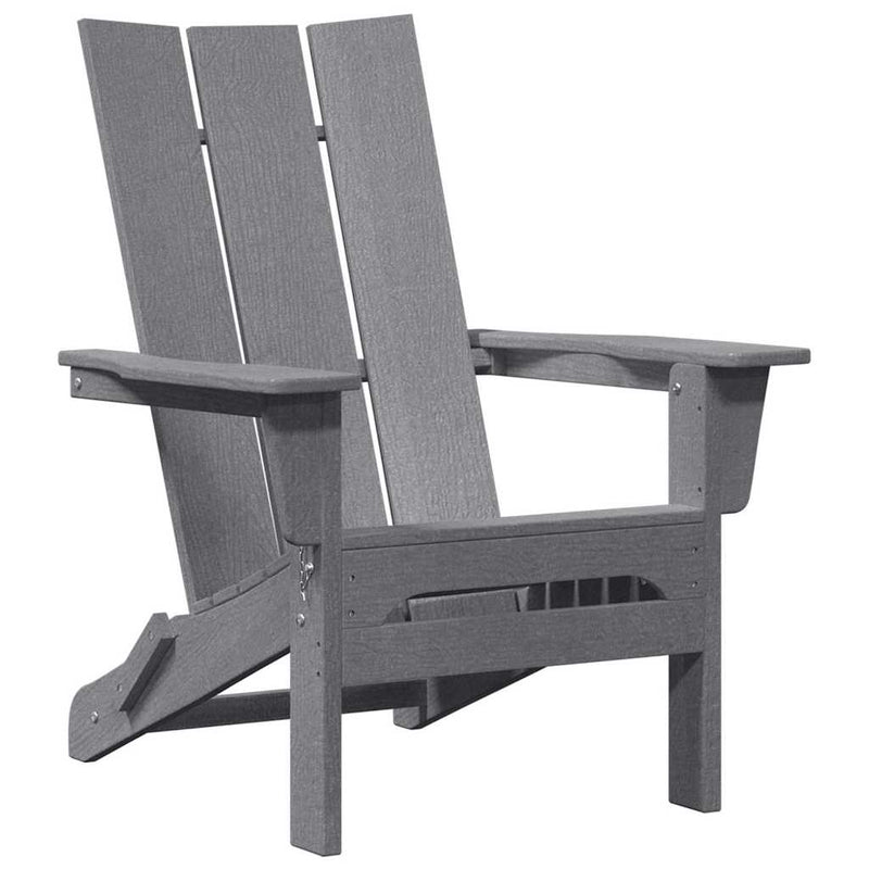 Vaaleanharmaa adirondack-tuoli Efrofilia (käytännöllinen)