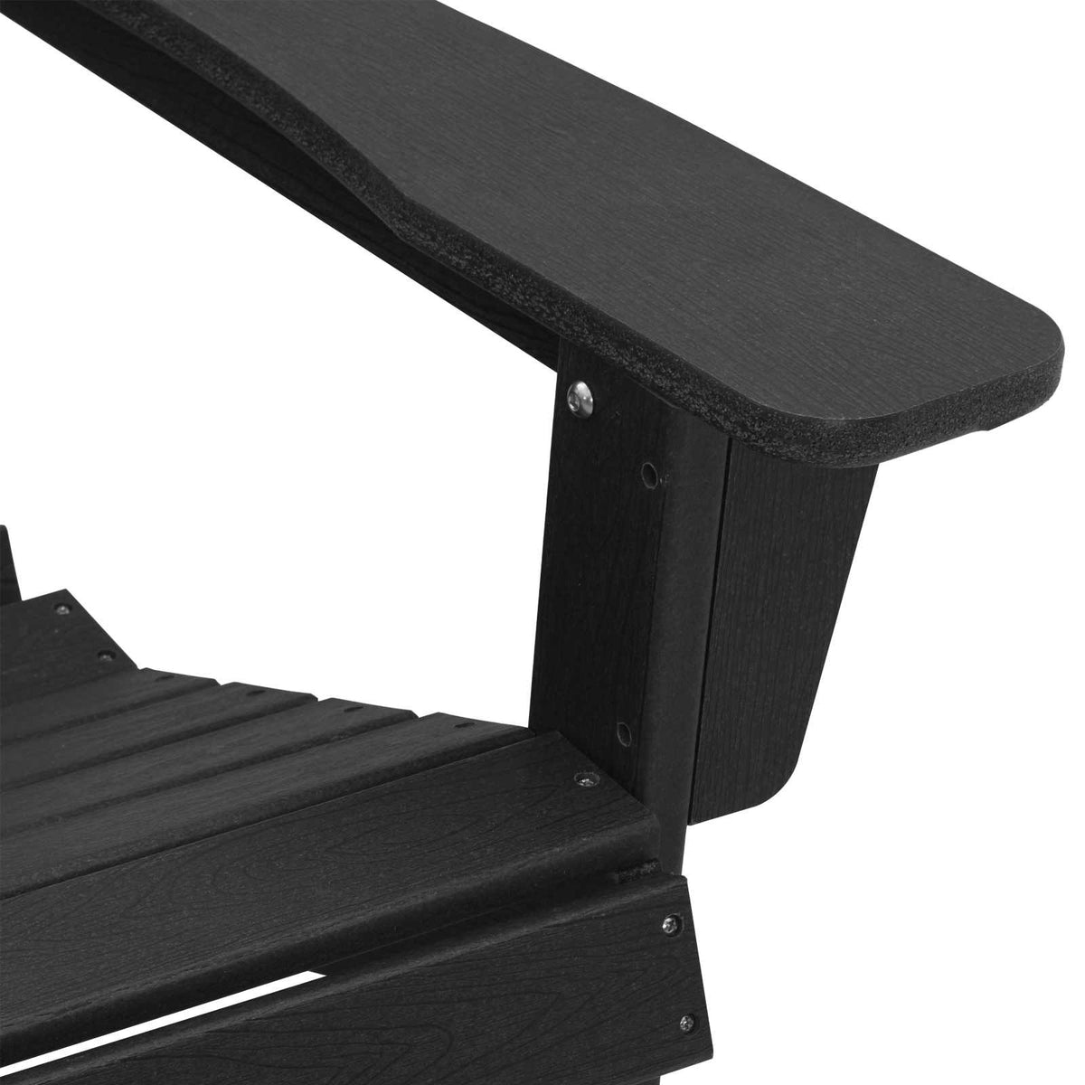 Adirondack-tuoli Musta 82 x 74 x 92 cm HDPE