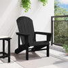 Adirondack-tuoli Musta 82 x 74 x 92 cm HDPE