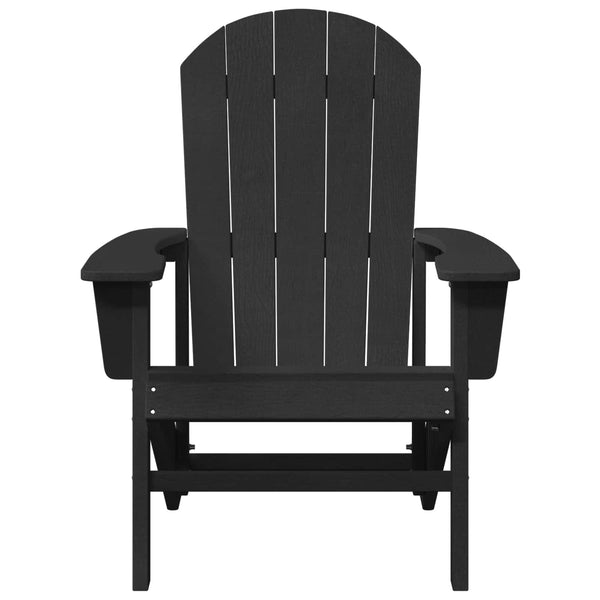 Adirondack-tuoli Musta 82 x 74 x 92 cm HDPE