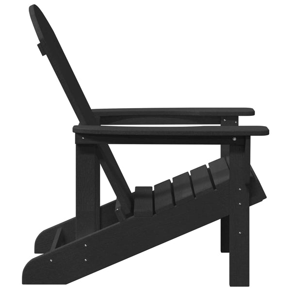 Adirondack-tuoli Musta 82 x 74 x 92 cm HDPE