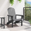Vaaleanharmaa adirondack-tuoli Albim 74x82x92cm (hdpe)