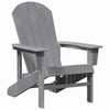 Vaaleanharmaa adirondack-tuoli Albim 74x82x92cm (hdpe)