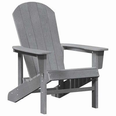 Vaaleanharmaa adirondack-tuoli Albim 74x82x92cm (hdpe)