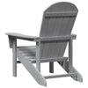 Vaaleanharmaa adirondack-tuoli Albim 74x82x92cm (hdpe)