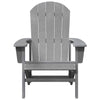 Vaaleanharmaa adirondack-tuoli Albim 74x82x92cm (hdpe)