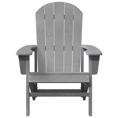 Vaaleanharmaa adirondack-tuoli Albim 74x82x92cm (hdpe)