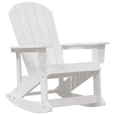 Valkoinen adirondack keinutuoli Ener 73.5x92x90cm (hdpe)