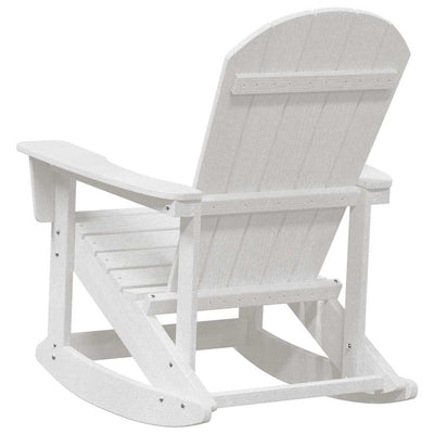 Valkoinen adirondack keinutuoli Ener 73.5x92x90cm (hdpe)