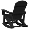 Musta adirondack keinutuoli Iostina 73.5x92x90cm (hdpe)