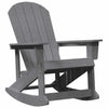 Vaaleanharmaa adirondack keinutuoli Colia 73.5x92x90cm (hdpe)