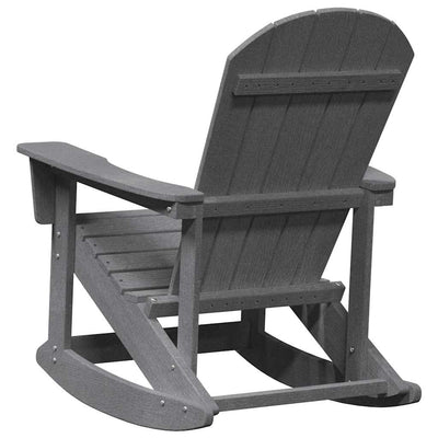 Vaaleanharmaa adirondack keinutuoli Colia 73.5x92x90cm (hdpe)