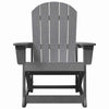 Vaaleanharmaa adirondack keinutuoli Colia 73.5x92x90cm (hdpe)
