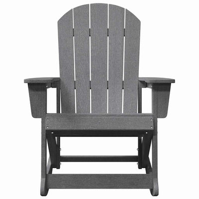 Vaaleanharmaa adirondack keinutuoli Colia 73.5x92x90cm (hdpe)