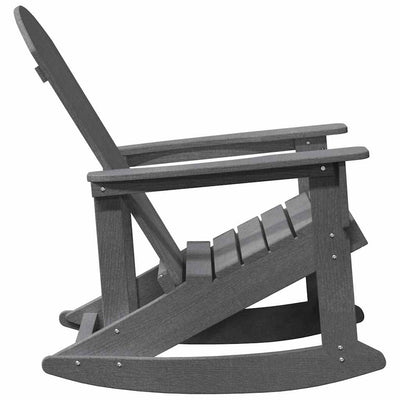 Vaaleanharmaa adirondack keinutuoli Colia 73.5x92x90cm (hdpe)