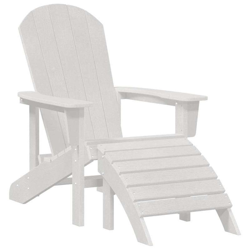 Valkoinen adirondack-tuoli Schitu 74x82x92cm (hdpe)