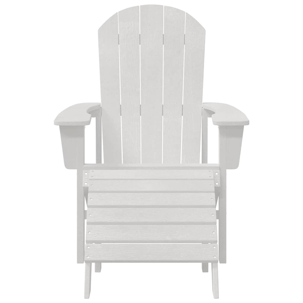 Valkoinen adirondack-tuoli Schitu 74x82x92cm (hdpe)