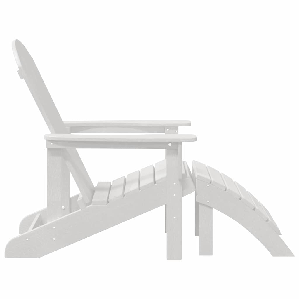 Valkoinen adirondack-tuoli Schitu 74x82x92cm (hdpe)