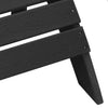 Musta adirondack-tuoli tyynyllä Susanu 74x82x92cm (hdpe)