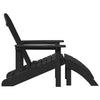 Musta adirondack-tuoli tyynyllä Susanu 74x82x92cm (hdpe)