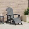 Adirondack-tuoli Vaaleanharmaa 82 x 74 x 92 cm HDPE
