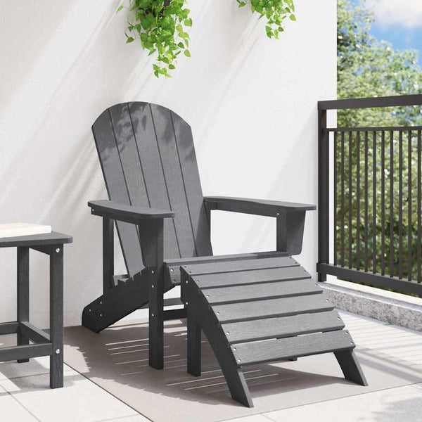 Adirondack-tuoli Vaaleanharmaa 82 x 74 x 92 cm HDPE