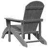 Adirondack-tuoli Vaaleanharmaa 82 x 74 x 92 cm HDPE