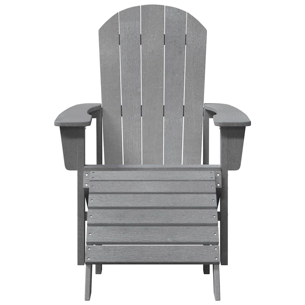 Adirondack-tuoli Vaaleanharmaa 82 x 74 x 92 cm HDPE