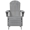 Adirondack-tuoli Vaaleanharmaa 82 x 74 x 92 cm HDPE