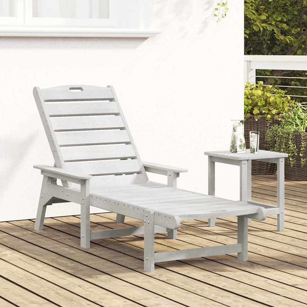 Valkoinen aurinkotuoli Deagurile 73.5x92x90cm (hdpe)