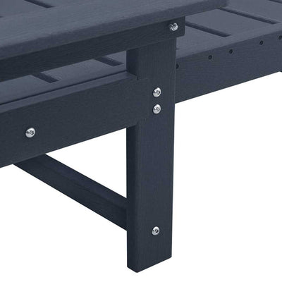 Laivastonsininen aurinkotuoli tyynyllä Bojana 73.5x92x90cm (hdpe)