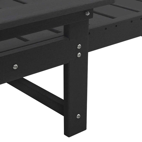 Musta aurinkotuoli Ghorghina 73.5x92x90cm (hdpe)
