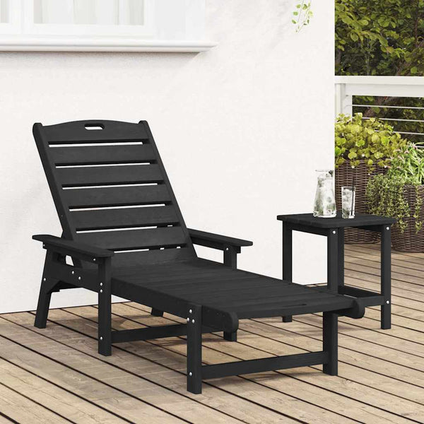 Musta aurinkotuoli Ghorghina 73.5x92x90cm (hdpe)