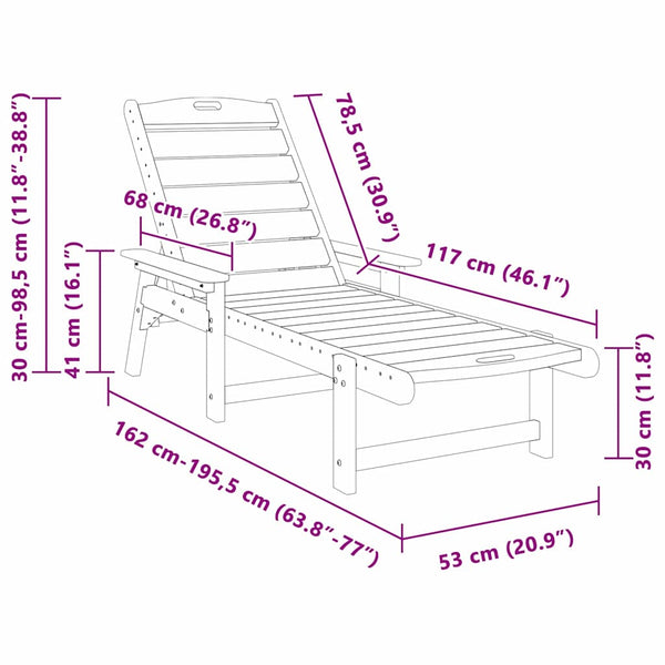 Musta aurinkotuoli Ghorghina 73.5x92x90cm (hdpe)