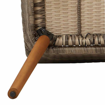 Musta puutarhan tuoli Liya 55x62.5x82cm (2 pcs polyrottinki)