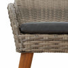 Musta puutarhan tuoli Liya 55x62.5x82cm (2 pcs polyrottinki)